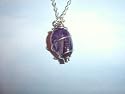 Amethyst Spiral Pendant with cord