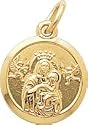 Madonna and Child Charm, 10K Yellow Gold