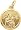 Madonna and Child Charm, Gold Plated Silver