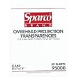 SPR95000 - Overhead Transparencies, 4.0 Mil, 8-1/2x11, 50 Ct, Clear