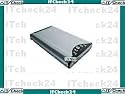 ITC22054 Festplatten MultiMedia Player USB MP3 DivX JPG f&uuml;r 2,5" S-ATA HDD in silber/alu