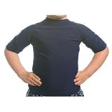 Beach Depot UPF 50+ Toddler's Short Sleeve Rash Guard Shirt - Navy Medium 3T