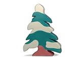 Eigenschaften Holztiger / Holztiger Nadelbaum mit Schnee