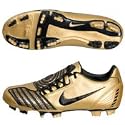 NIKE Total90 Shoot II FG New Soccer Cleats Lace-Ups Shoes Gold Mens