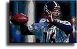 Completely Handpainted American Football Sport Painting, Custom Order FL4137, Oil on Canvas, with Option to Paint Jerry, Brett & Co. from Any Other Favorite Photograph or Picture, Unframed, Size 20" x 30" inch