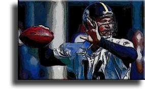 Completely Handpainted American Football Sport Painting, Custom Order FL4137, Oil on Canvas, with Option to Paint Jerry, Brett & Co. from Any Other Favorite Photograph or Picture, Unframed, Size 20
