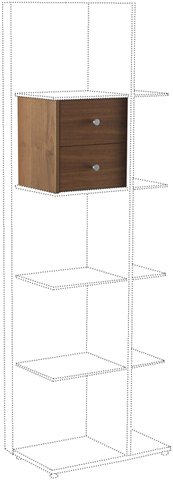 Villeroy & Boch Kleinmöbel City Line Version links Nussbaum Echtholzfurnier