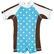 Infant Girls Polkadot Aqua UV Rash Suit