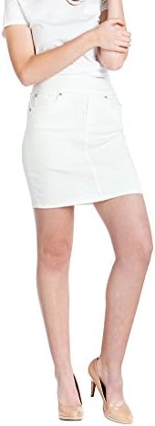 Bluberry Denim Women's Skirt 12 White