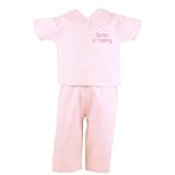 Scoots Infant Scrubs Doctor In Training, Light Pink, 0-6 Months