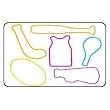 Zany Bandz Shaped Rubber Bands 24Pack Sportz