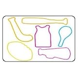 Zany Bandz Shaped Rubber Bands 24Pack Sportz