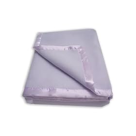 American Baby Company Fleece Blanket with Satin Trim, LavenderAmerican Baby Company Fleece Blanket with Satin Trim