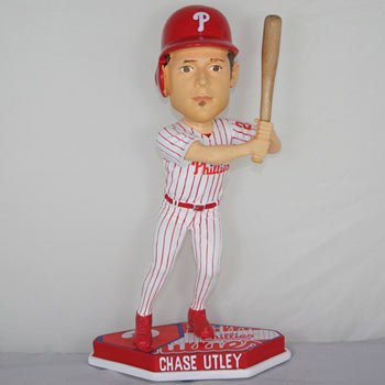 Chase Utley Philadelphia Phillies MLB Plate Base Bobblehead (Quantity of 1)