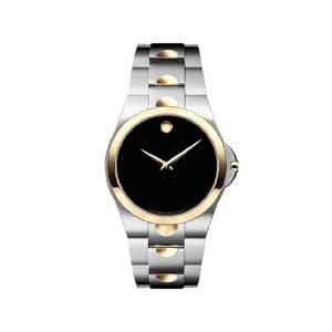 Movado Men's 605635 Luno Two-Tone Stainless Steel Watch from amazon.com