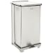Rubbermaid Commercial Stainless Steel Defenders Biohazard Step Trash Can, Square