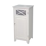 IMAGE OF Elite Home Fashions Dawson Floor Cabinet With Single Door, White