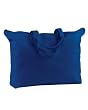 BAGedge - 12 oz. Canvas Zippered Book Tote