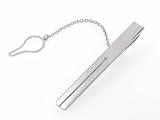 Sterling silver tie slide with CZ