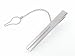 Sterling silver tie slide with CZ