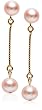 14k Yellow Gold Lavender Freshwater Cultured Pearl Drop Earrings