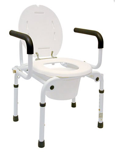 Duro-Med Deluxe Steel Drop-Arm Commode