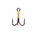 Lazer Sharp L774F-6 4X Treble Regular Shank Straight Point Hook, 50 Piece (Bronze)