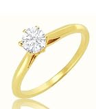 0.25 Carat VS2 - GIA Certified Diamond Solitaire Engagement Ring on 14k White Gold