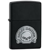 Zippo Lighter Harley Davidson Skull Emblem