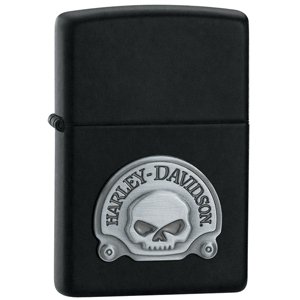 Zippo Lighter Harley Davidson Skull Emblem
