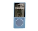 PCMICROSTORE Brand (2nd Generation) Microsoft Zune 4GB 8GB Premium Silicone Skin Case with 14" Adjustable Sports Armband - 6 Color Choices - Pre-Order , BLUE