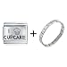 Food I Love Cupcake Laser Italian Charms