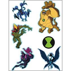 Ben 10 Tattoos 2 Sheets