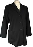 Black Three Button Blazer - Maternity