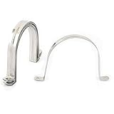 uxcell ホースバンド　サドルクランプ　クリップ　チューブ/パイプ用　U型　100mm直径　ステンレススチール　10個入り