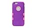 ULAK iPhone 6S Case, iPhone 6 Case, Shock-Absorbing Case with Hybrid 3in1 Soft Silicone + Hard PC Cover for Apple iPhone 6/6S 4.7 Inch Device (Purple/NeoPink)