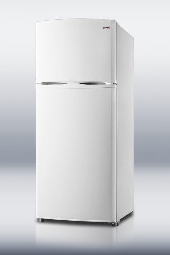 15.8 cu.ft. Capacity Top-Mount Refrigerator True Frost-free Operation Deluxe Interior Adjustable Glass Shelves Adjustable Thermostat: White