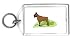 Keychain with bulldog, panting, brown, pet, dog