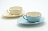 Nigella Lawson Living Kitchen Cappuccino Cup & Saucer Set/2 Cream