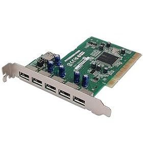 USB2CONNECT High Speed 6-Port USB 2.0 Card by Adaptec