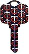 Minnesota Twins Kwikset KW1 House Key