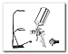 Vaper Gravity Feed H.V.L.P. Spray Gun, 1.4mm Needle and Nozzle