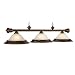 Wood Finish 3 Shade Pool Table Light-Cherry