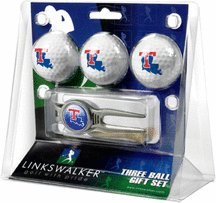 Louisiana Tech Bulldogs 3 Ball Golf Gift Pack With Kool Tool