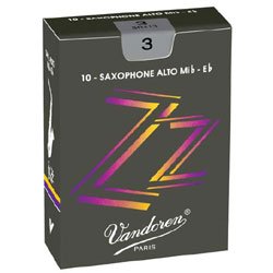 Vandoren ZZ Alto Saxophone Reeds #2.5, Box of 10