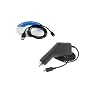 USB Data Cable + Rapid Car Charger With IC Chip For LG VX9100 EnV2, VX8610 Decoy, AX300, AX830 Glimmer, LX400 Blue, LX400 Burgundy, UX300 Cell Phone