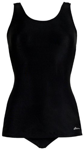 Ocean Aquashape Conservative Scoop Back Solid BLACK 18