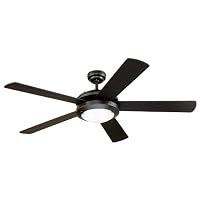 Westinghouse 7801620 Comet 52-Inch Ceiling Fan, Matte Black