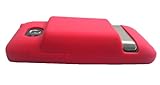 Red HTC Thunderbolt 4G LTE Extended Battery Silicone Case (Universally comp ....