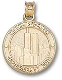 Round New York We Will Remember Charm/Pendant -14K/10K, Stainless Steel or Gold Plated